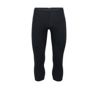 Icebreaker 200 Oasis Merino 3/4 Base Layer Pants Noir S Homme