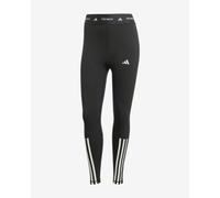 Collant long adidas 7/8 TECHFIT 3 bandes noir pur blanc femme - L