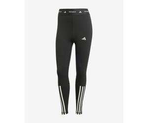 Collant long adidas 7/8 TECHFIT 3 bandes noir pur blanc femme - XS