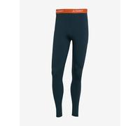 Collant long adidas Multi Synthetic Base Layer bleu foncé orange - L