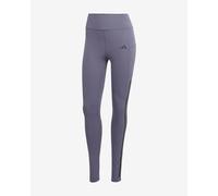 Collant long adidas Optime 3 bandes lilas noir femme - M