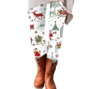 Collant Noel Femme Legging Anti Cellulite Vetement Sport, Pants Collants Imprimé ThèMe NoëL Respirant Douce VêTement Tenue Sports Serré Extensible Fitness Gym Running