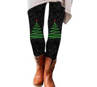 Collant Noel Femme Legging Anti Cellulite Vetement Sport, Pants Collants Imprimé ThèMe NoëL Respirant Douce VêTement Tenue Sports Serré Extensible Fitness Gym Running