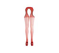 Collant Ouvert Rouge