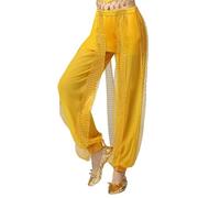 Collant Paillette Fille 10 Ans - Pantalon Long À Taille Élastique pour Filles pour Les Performances Et Les Activités De Plein Air Pantalon Et pour Les Tout-Petits De 3 À 8 Ans (Yellow 4-5 Years)