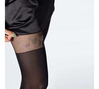 Collant Panna 'COCTAILS' - bas imitation strass décor 60Den noir