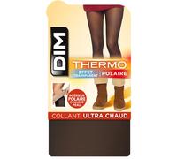 Collant polaire femme DIM effet transparent Thermal 80D Noir Taille 1/2