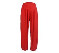 Collant Polaire Femme Effet Transparent Danse Coton élastique Sports Pantalons Yoga Occasionnel Femmes Molles Pantalons Combinaison Femme Moulante Leggings Maternité (Red, XL)