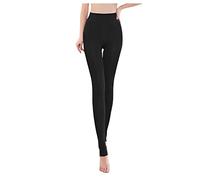 Collant Polaire Grande Taille Femme Hiver Extensibles Translucide Epais Polaire Opaque Leggings Taille Haute Thermique en Plein Air Collants Épais Et Extensibles pour Femmes