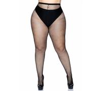 Collant rÃ©sille plus femme Leg Avenue Blanc Plus