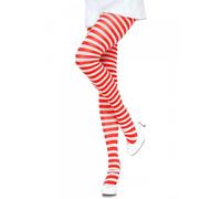 Collant rayé femme Leg Avenue Blanc TU