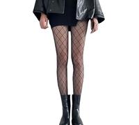 Collant Resille Femme Creux- Collant Sexy Femme Carreaux Épissage Transparent Mesh Bas Chaussettes Résille Filet Strench Maille Croisée Mode Coupe étroite Moulant Slim Fit Pantyhose