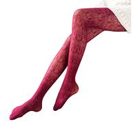 Collant Resille Femme Vintage- Collant Dentelle Femme Creux Sexy Couleurs Solide Transparent Strench Bas Résille Cuisse Slim Moulant Invisibles Légère sans Couture Chaussettes Pantyhose