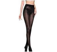 Collant sans Couture Femme Taille Haute, Chaussette Collant Femme Sexy Huile De Cheval Aurore Bas Jambes Nues Brillant Brillant Délicat Résistants Aux Déchirures Slim Confortable Et Respirant