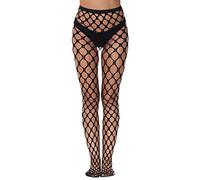 Collant Sexy Femme Creux Taille Haute Transparent Résistants Confort Extensibles Mesh Bas Résille Maille Croisée Collants en Résille Pas Cher Pantyhose, Collant Resille Carreaux