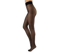 COLLANT SUBLIME SANS DÉMARCATION | COLLANT CONFORTABLE POUR TOUS LES JOURS | VOILE 40 DEN | NOIR, NATUREL | S M L XL | FABRIQUÉ EN ITALIE | (L, NOIR)