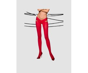 Collant Taille Croisée TI005 Rouge