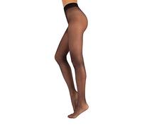 COLLANT ULTRA RÉSISTANT QUI NE FILE PAS 15 DEN | COLLANT SANS DÉMARCATION | NOIR, SABLE | S M L | FABRIQUÉ EN ITALIE | (S, NOIR)