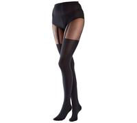Pretty Polly Suspender Collants, 40 DEN, Noir (Black), Unique (Taille Fabricant: OS) Femme