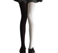 Collants Bicolores à Pieds Pleins Chaussettes Cosplay Collants Femmes Pour Les Robes D'hiver Carnaval Collants Femmes Collants Rouges Et Blancs Pour Femmes Fille Manquer Canne