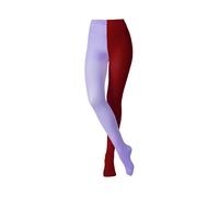 Collants bicolores asymétriques (Lilac Wine-Max 170cm 65kg) 2025 pour femmes, couleur dopamine, couleur