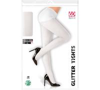 Collants blancs à paillettes pour le Nouvel An 40 deniers