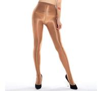 Collants brillants 70D pour femme adaptés pour les événements en club, la danse et les équipes de pom-pom girls (café)