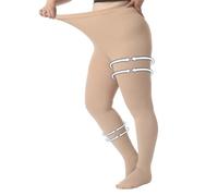 Collants de compression médicale extra larges 4XL pour femmes et hommes, bout fermé 20-30 mmHg, bas de compression graduée montant jusqu'à la taille, leggings de soutien, bas de contention pour œdème