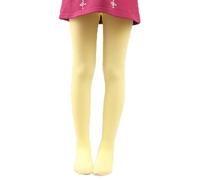 Collants de danse ultra doux pour filles avec jupe intégrée comme collants de danse tendance collants confortables pour bébé, jaune, 4-5 Jahre