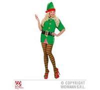 Collants d'Elfe/Clown Rayés Rouge et Vert (M/L) vert G
