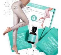 Collants Drainants Anticellulite Kit |8 Applications: 4 Traitements+4 Huiles Corps Massage |Sel de Mer Morte/Ortie/Lierre/Caféine |Ingrédients Naturels Bandages Italie|4 Tangas/Pantalons Plastique