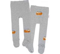 Collants en coton pour enfants Baby Nellys, Crocodiles - gris, moutarde, 1pc, taille 104/110