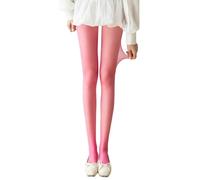 Collants en soie colorés, ultra-fins et soyeux, taille unique, pour 40 à 63,5 kg, rose, taille unique