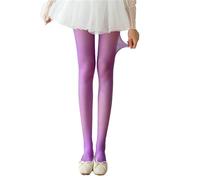 Collants en soie colorés, ultra-fins et soyeux, taille unique, pour 40 à 63,5 kg, violet, taille unique