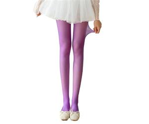Collants en soie colorés, ultra-fins et soyeux, taille unique, pour 40 à 63,5 kg, violet, taille unique
