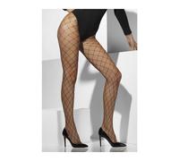 Smiffys 2 Smiffys Résille Large, Noir D guisement Femme Collant en R sille Maille Large, Noir, Taille XS/L EU