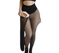 Collants Gainants doublés Polaire Magic Fleece New 2026 for Femmes, Grandes Tailles, Effet Taille Haute, Legging de Compression à Une Couture, Effet Jambes Nues(Light,XXL-3XL)