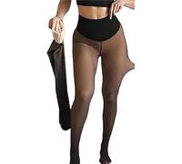 Collants Gainants doublés Polaire Magic Fleece New 2026 for Femmes, Grandes Tailles, Effet Taille Haute, Legging de Compression à Une Couture, Effet Jambes Nues(Tan,XXL-3XL)