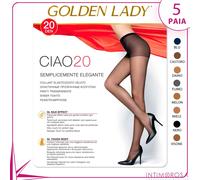 Collants Golden lady Bonjour 20 Tanière Voilé Ternes 5 Paire