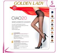 Collants Golden lady Bonjour 20 Tanière Voilé Ternes 5 Paire