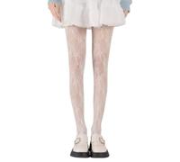 Collants Moulants Blancs Pour Femmes,Collants Moulants De Ballet Pour Femmes,Collants Semi-Transparents 80 Deniers,Bas Blancs À La Mode Et Confortables,Mignons, Respirants Et Doux Au Toucher Filles