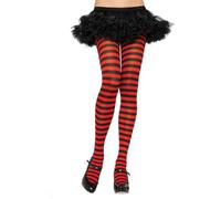 Collants noir et rouge à rayures - Accessoire sensuel et séduisant qui allie
