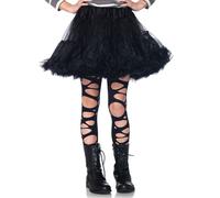Collants Opaques À Trous Punk Noir Enfant - Taille: 7-10 Ans (122-128 Cm) Noir