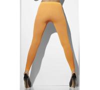 Collants Opaques Orange Sans Pieds Accessoire De Costume Années 80 Néon