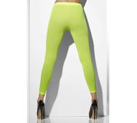 Collants Opaques Sans Pieds Vert Citron Accessoire De Costume Années 80 Néon