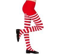 Collants pour enfants à rayures rouges et blanches 11-14 ans