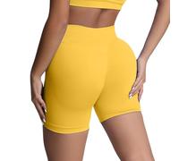 Collants pour homme et femme - Taille haute - Pour la gym, le yoga - Vert, jaune, XS
