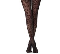 Collants pour Les Femmes avec Imprimé Léopard, Collants Léopard À Motifs, De Minces De Lignes, Collants Transparents Confortables Durables en Été, sans