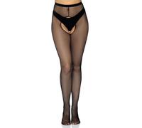 Leg Avenue Bas résille sans entrejambe – Noir
