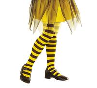 Collants Rayés Jaunes Et Noirs Enfant 4 À 6 Ans Jaune